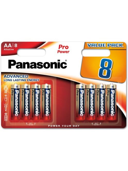 Panasonic Pro Power AA elem (ceruza) (8db) (LR6PPG/8BW)