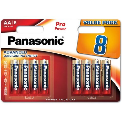 Panasonic Pro Power AA elem (ceruza) (8db) (LR6PPG/8BW)