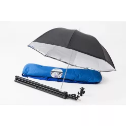   Lastolite 72cm-es ernyő készlet+állvány+2422 dönthető fej (LU2473F)