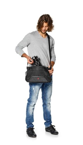 Manfrotto Advanced Pixi messenger CSC/DSLR kamera táska, fekete (MA-M-AS)