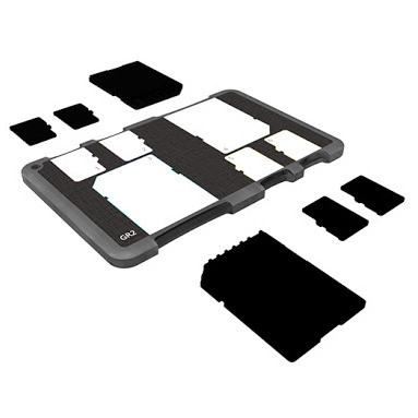 JJC MCH-SDMSD6GR memóriakártya tartó (black)