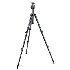   Manfrotto 057 Kit Grey, Carbon Fiber Tripod with Ball Head Q5 (MK057C3-M0Q5)