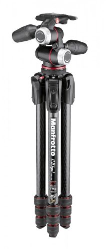 Manfrotto 190go! MS Carbon Tripod kit 4-Section with XPRO 3-way head (MK190GOC4-3WX)