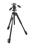 Manfrotto 190XPRO kit alu 3 szekciós állvány horiz. oszloppal + 3D fej (MK190XPRO3-3W)