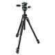 Manfrotto 290 Dual Aluminium 3-Section Tripod Kit with 804 3-Way Head (MK290DUA3-3W)