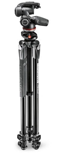 Manfrotto 290 Dual Aluminium 3-Section Tripod Kit with 804 3-Way Head (MK290DUA3-3W)