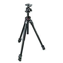   Manfrotto 290 Dual Alu 3-Section Tripod Kit with 496RC2 Ball Head (MK290DUA3-BH)