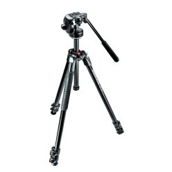   Manfrotto 290 Xtra Alu 3-Section Tripod Kit with 128RC Fluid Head (MK290XTA3-2W)