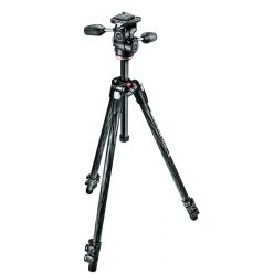   Manfrotto 290 XTRA CARBON Kit, CF 3 sec. tripod with 3W head (MK290XTC3-3W)