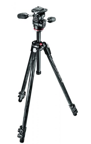 Manfrotto 290 Xtra kit karbon 3 szekciós állvány + 3D fej (MK290XTC3-3W)