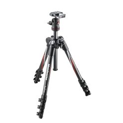   Manfrotto BeFree Carbon fibre Travel Tripod with Ball head, black (MKBFRC4-BH)
