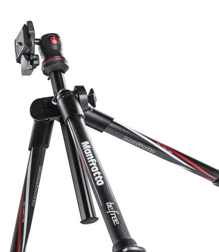 Manfrotto BeFree Carbon fibre Travel Tripod with Ball head, black (MKBFRC4-BH)