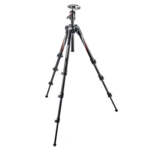 Manfrotto BeFree Carbon fibre Travel Tripod with Ball head, black (MKBFRC4-BH)