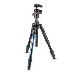   Manfrotto Befree Advanced Aluminum Travel Tripod twist blue, ball head (MKBFRTA4BL-BH)