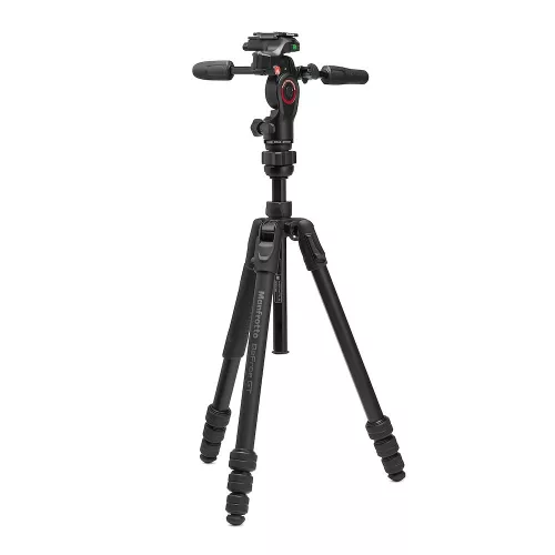 Manfrotto Befree GT PRO Aluminum Travel Tripod with 3-Way Pan/Tilt Head (MKBFRTA4GTFB-3W)