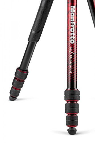 Manfrotto Befree Advanced Aluminum Travel Tripod twist red, ball head (MKBFRTA4RD-BH)