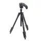 Manfrotto Compact Action aluminium tripod with hybrid head, black (MKCOMPACTACN-BK)