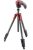 Manfrotto Compact Action aluminium tripod with hybrid head, red (MKCOMPACTACN-RD)