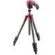 Manfrotto Compact Action aluminium tripod with hybrid head, red (MKCOMPACTACN-RD)