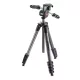 Manfrotto Compact Advanced aluminium tripod with 3-way head, black (MKCOMPACTADV-BK)