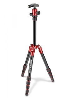   Manfrotto Element Traveller Tripod Small with Ball Head, Red (MKELES5RD-BH)