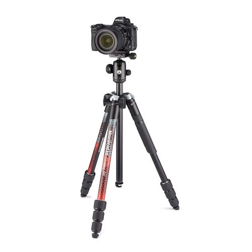 Manfrotto Element Traveller Tripod Big with Ball Head, Red (MKELEB5RD-BH)