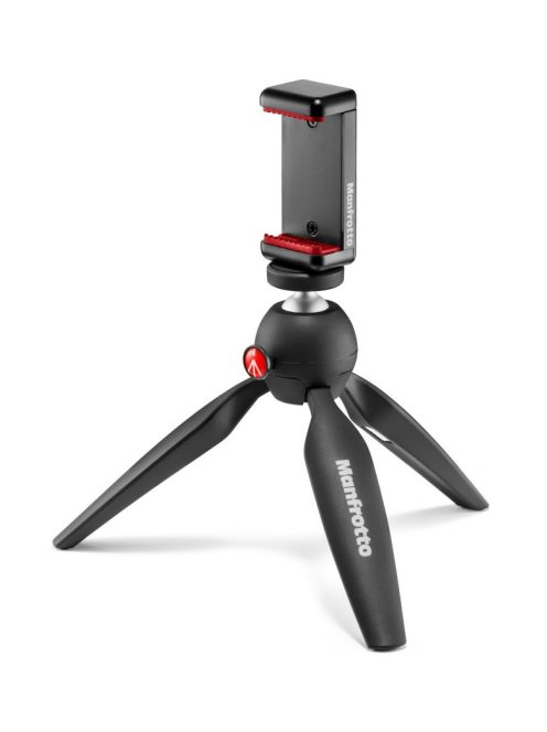 Manfrotto Mini Tripod Black with Universal Smartphone Clamp (MKPIXICLAMP-BK)