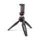 Manfrotto Pixi fekete mini Tripod univerzális okostelefon tartóval (MKPIXICLAMP-BK)