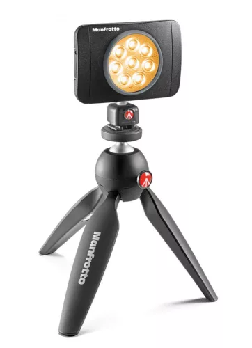 Manfrotto Lumimuse 8 led lámpa + kiegészítők fekete színben (MLUMIEMU-BK)