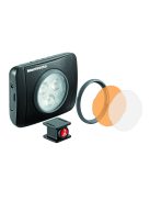 Manfrotto LED-Licht Lumimuse 3 mit Schnapp-Filterfassung, schwarz (MLUMIEPL-BK)