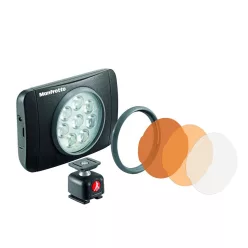   Manfrotto Lumimuse 8 led lámpa + kiegészítők fekete színben (MLUMIMUSE8A-BT)