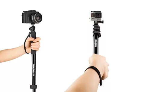 Manfrotto Compact Xtreme 2-In-1 Photo Monopod and Pole (MPCOMPACT-BK)