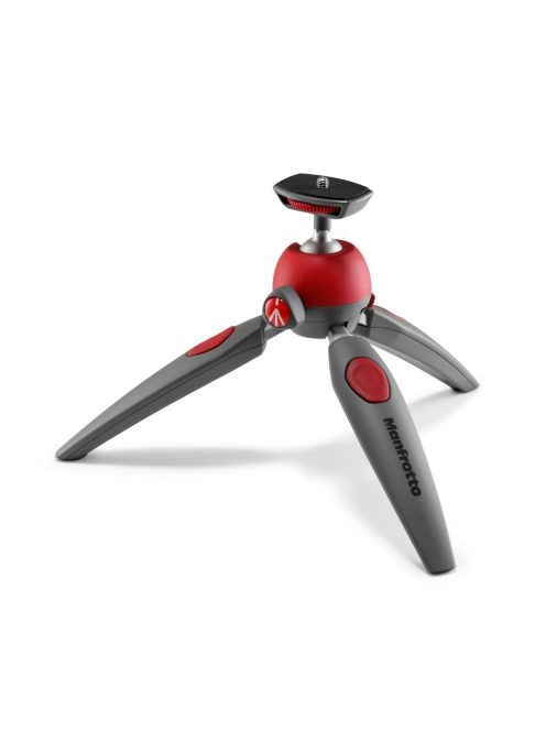 Manfrotto PIXI EVO 2-Section Mini Tripod, red, light and compact (MTPIXIEVO-RD)