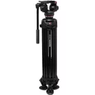 Manfrotto 502X Fluid Video Head & MVTTWINMA Aluminum Tripod with Mid-Level Spreader