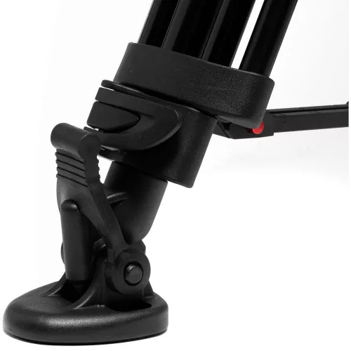 Manfrotto 502X Fluid Video Head & MVTTWINMA Aluminum Tripod with Mid-Level Spreader