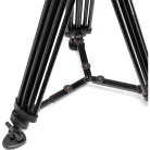 Manfrotto 502X Fluid Video Head & MVTTWINMA Aluminum Tripod with Mid-Level Spreader