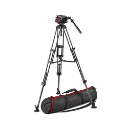   Manfrotto 504 video head w/CF Twin leg tripod MS 100/75mm (MVK504TWINMC)