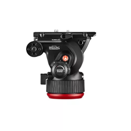 Manfrotto 504x fluid videó fej alu ikerlábas állvánnyal, középterpesz (MVK504XTWINMA)