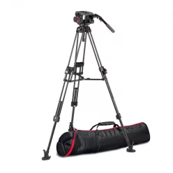 Manfrotto 509 Video fej+ 645 Fast karbon állvány