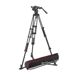   Manfrotto Nitrotech 608 video fej + alu állvány földterpesz