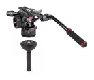 Manfrotto Nitrotech N12 video head w/CF Twin leg tripod MS 100/75mm (MVKN12TWINMC)