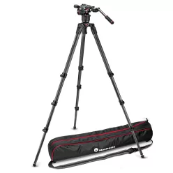   Manfrotto Nitrotech N8 video head w/ CF Tall Single Legs Tripod (MVKN8CTALL)