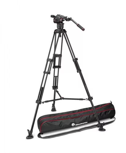 Manfrotto Nitrotech N8 video head w/ Twin leg tripod middle spreader (MVKN8TWINM)