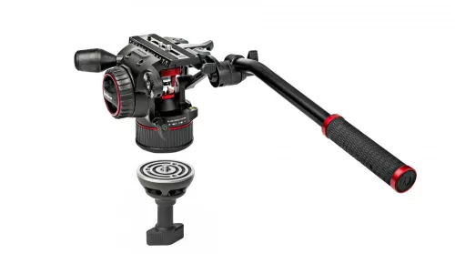 Manfrotto Nitrotech N8 video head w/ Twin leg tripod middle spreader (MVKN8TWINM)
