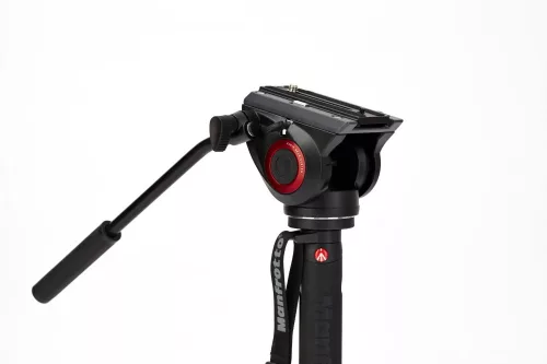 Manfrotto XPRO 4 section video monopod w Fluid head & FLUIDTECH base (MVMXPRO500)