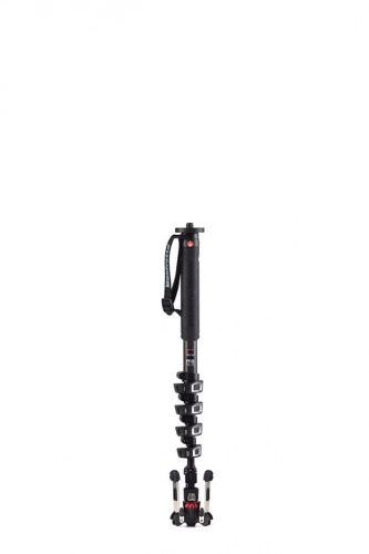 Manfrotto XPRO videó monopod karbon 5 szekciós, fluidtech talp
