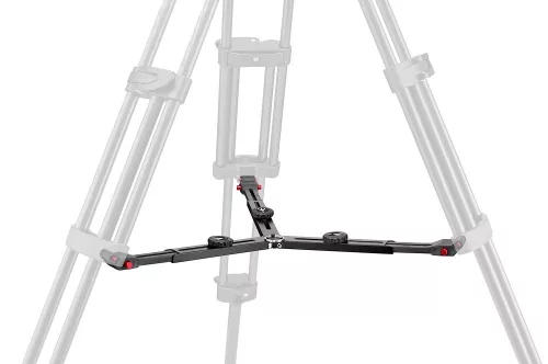 Manfrotto 504 video head w/CF Twin leg tripod MS 100/75mm (MVTTWINMC)