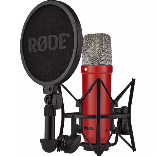 RODE NT1 Signature Series kondenzátor stúdió mikrofon, piros