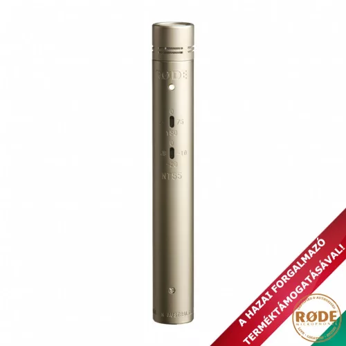 RODE NT55-S kismembrános kardioid és gömb ceruza mikrofon