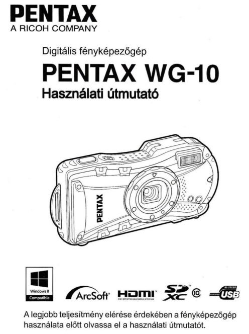 Pentax WG-10 használati útmutató - magyar nyelvű